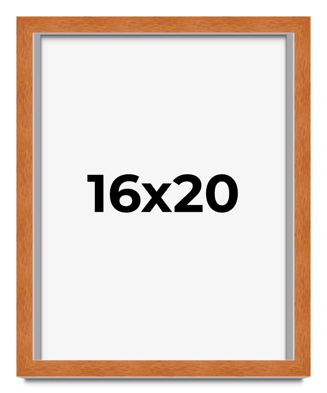 Classic Brown Picture Frame - UV Acrylic, Foam Board Backing, Hanging Hardware